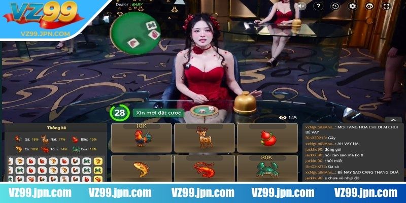 Bầu Cua VZ99 – Tạo Trải Nghiệm Cá Cược Live Đỉnh Cao  2 Hệ thống livestream tại VZ99 sắc nét
