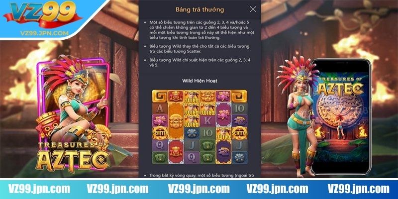 Kho Báu Aztec VZ99 - Cuộc Phiêu Lưu Bí Ẩn Và Hấp Dẫn 2 Vòng quay miễn phí dành cho các tay cược