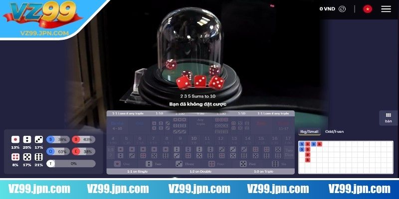 Sicbo VZ99 - Trò Chơi Đỏ Đen Top Đầu Rất Hấp Dẫn Game Thủ 2 Tìm hiểu về luật chơi Sicbo